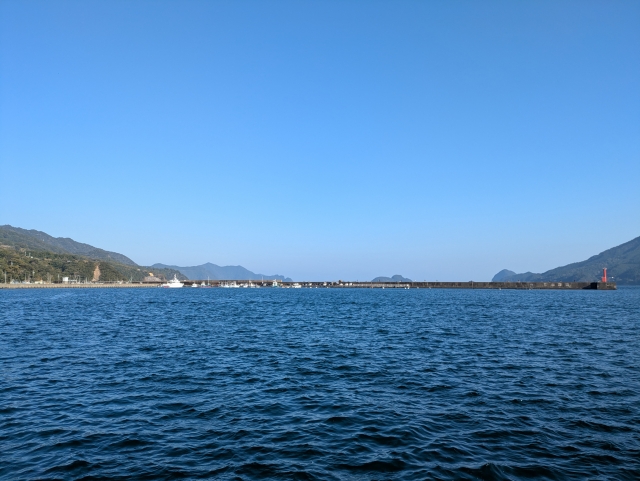 散骨ポイントへ移動